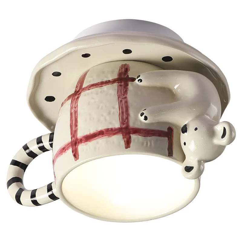 

Medieval color aisle light cream wind bedroom light creative balcony entrance ceiling light