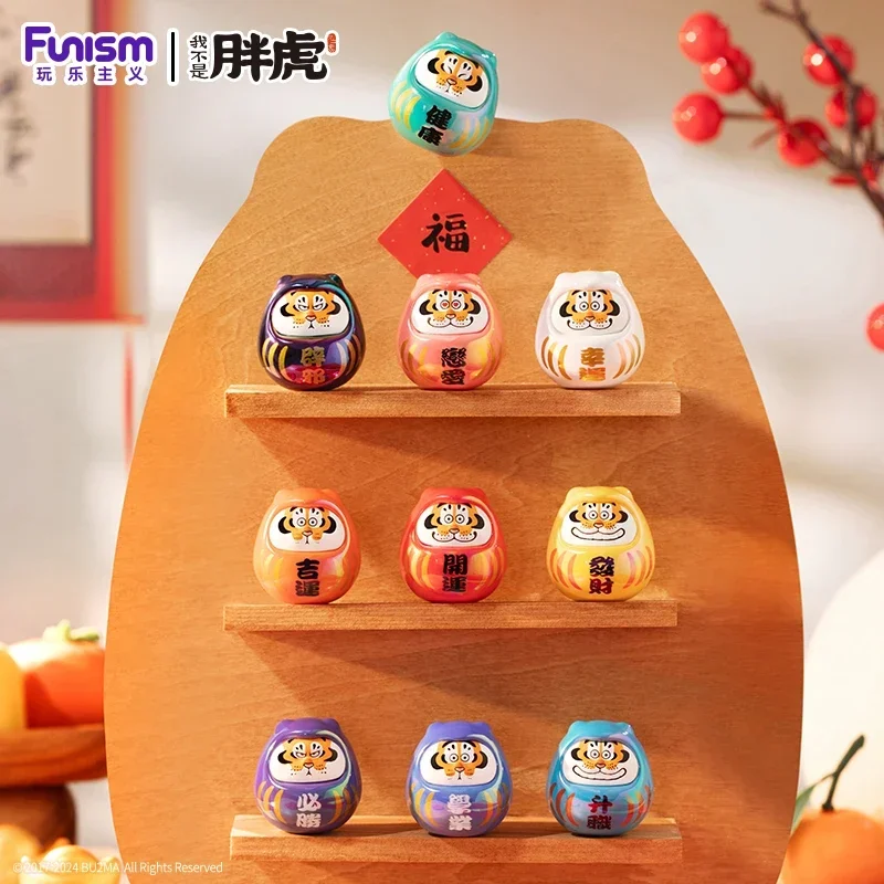 Funism I Am Not A Fat Tiger Pray for Dharma Series Blind Box Anime Action Figure Guess Bag Ornament Figurines Dolls Model Gift