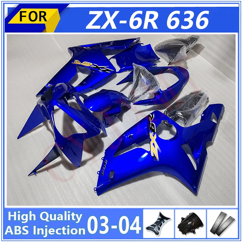 

ABS Injection Motorcycle Fairings for Ninja636 ZX6R636 2003 2004 Custom Fairing Kit ZX6R ZX-6R 636 03 04 Bodyframe Plastic Cover