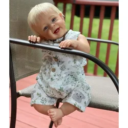 Lifelike Newborn Baby Doll Painted By Artists Handsome Boy With the sunglasses Bebe Reborn boneco reborn dolls complete finished