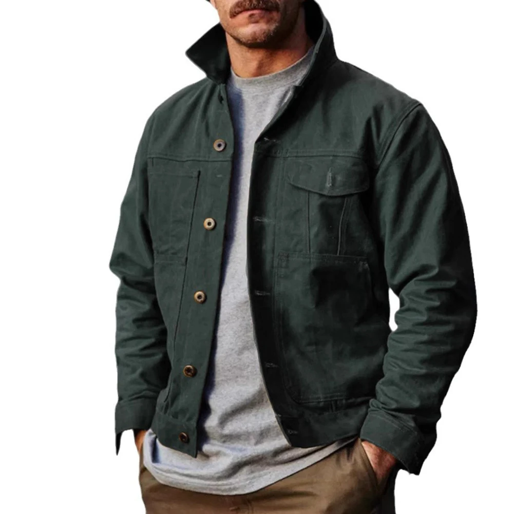 سترة طية صدر السترة ملابس خارجية غير رسمية نزهة شتوية موضة XL ملابس خارجية دافئة سوداء للخريف نمط الهيب هوب الصلبة