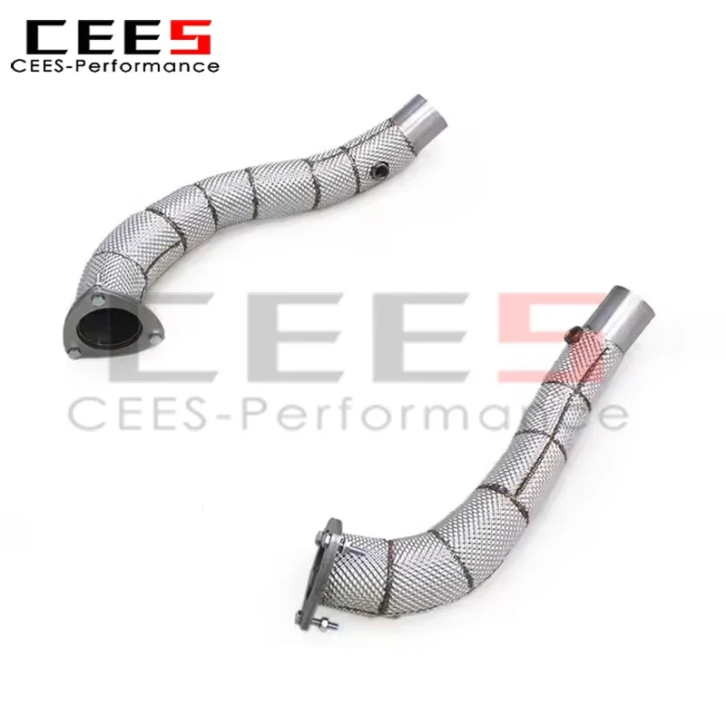 CEES Performance Exhaust Downpipe for Ferrari California 4.3L 2009-2014 Stainless Steel Straight Header Car Exhaust Pipes System