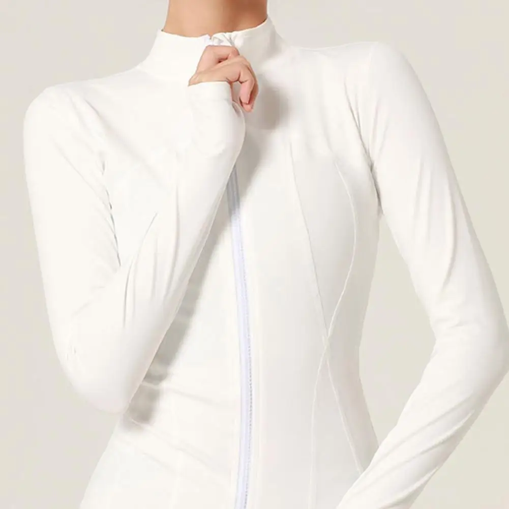 Женская летняя солнцезащитная куртка, дышащая анти-УФ-рубашка с длинными рукавами, легкая спортивная рубашка для занятий спортом на открытом воздухе, йога, повседневная однотонная молния