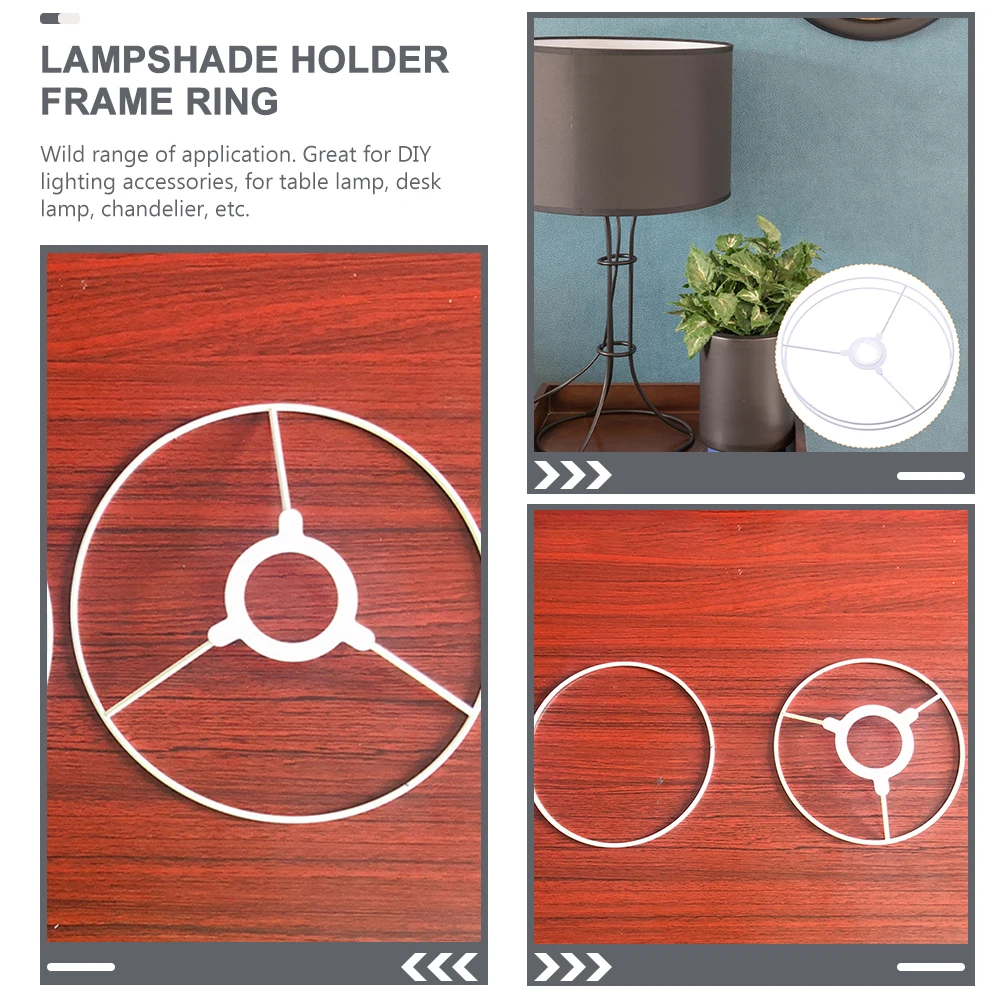 

Iron Wire Lampshade Holder Frame Ring 35CM Round Bracket for DIY Table Desk Chandelier Lighting Accessories Lampshade