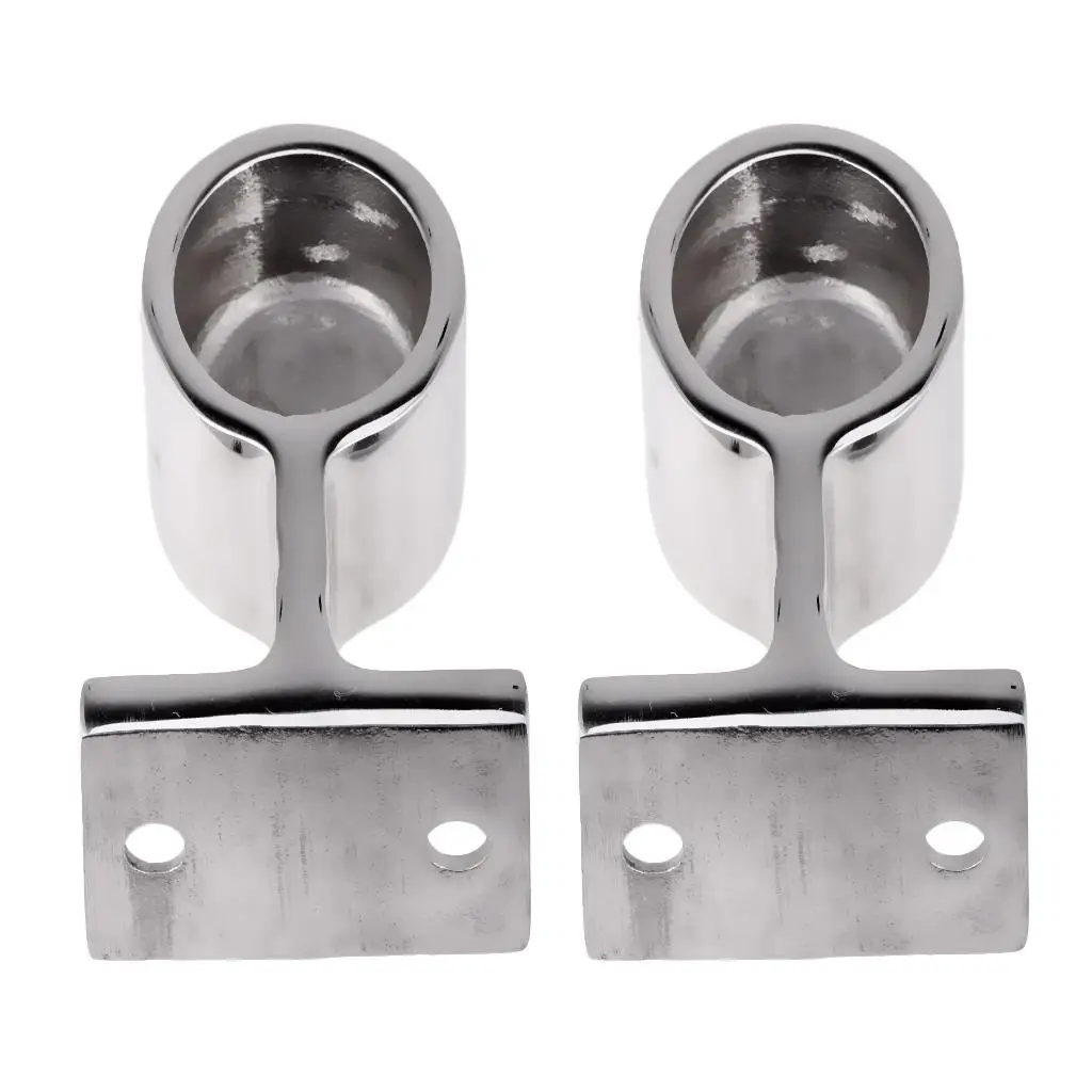 Marine Grade Stainless Steel Boat Rail Fitting After Stanchion Handrail Tubing for Yacht Supplies 25mm