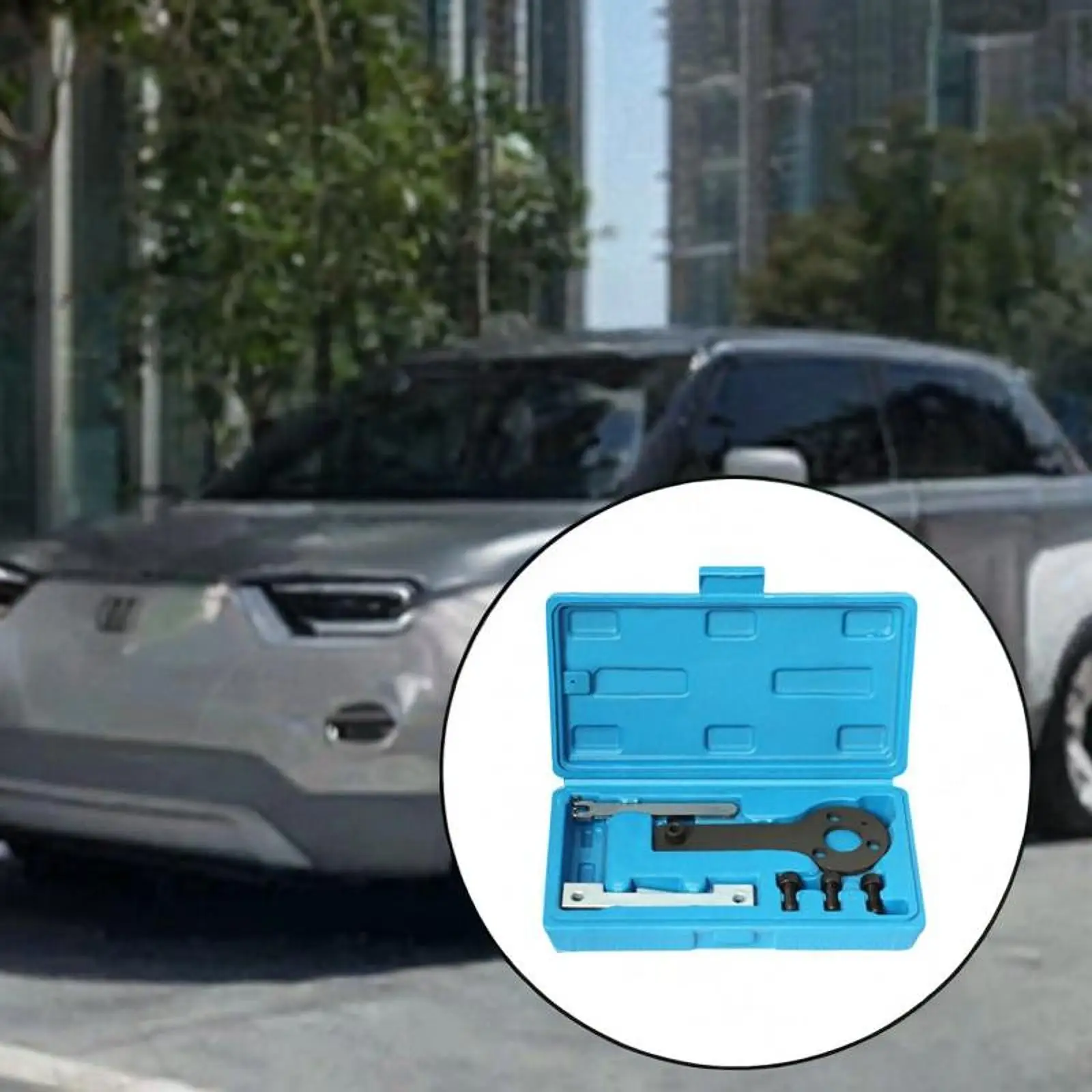 Engine Timing Tool Set Car Repair Steel Portable with Storage Box Manual Tool Automotive Maintenance for 1.1 1.2 1.4 8V