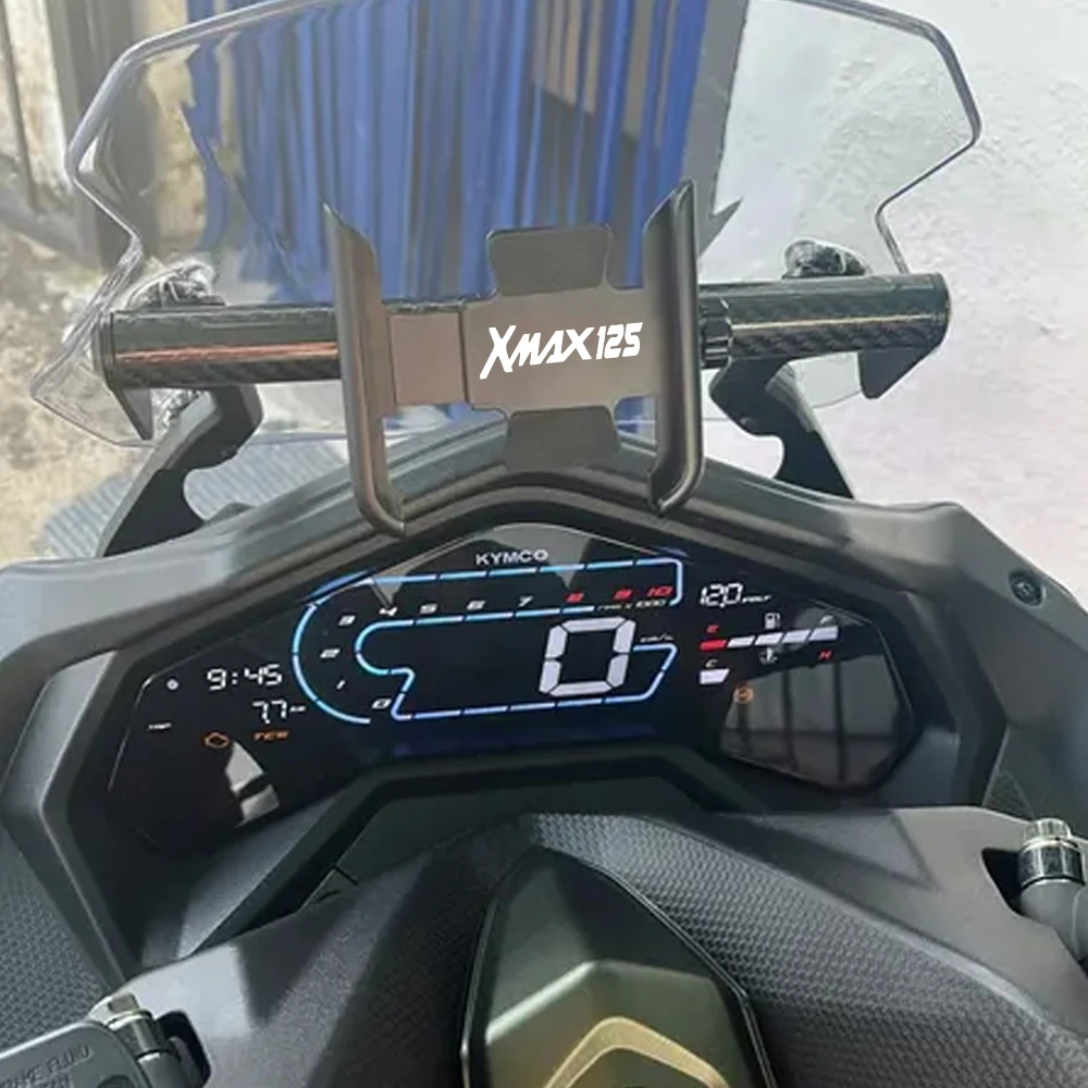 Motorcycle Accessories Handlebar Mobile Phone Holder GPS Stand Bracket For YAMAHA XMAX 125 XMAX125 X-MAX 125 2009-2024 2023 2022