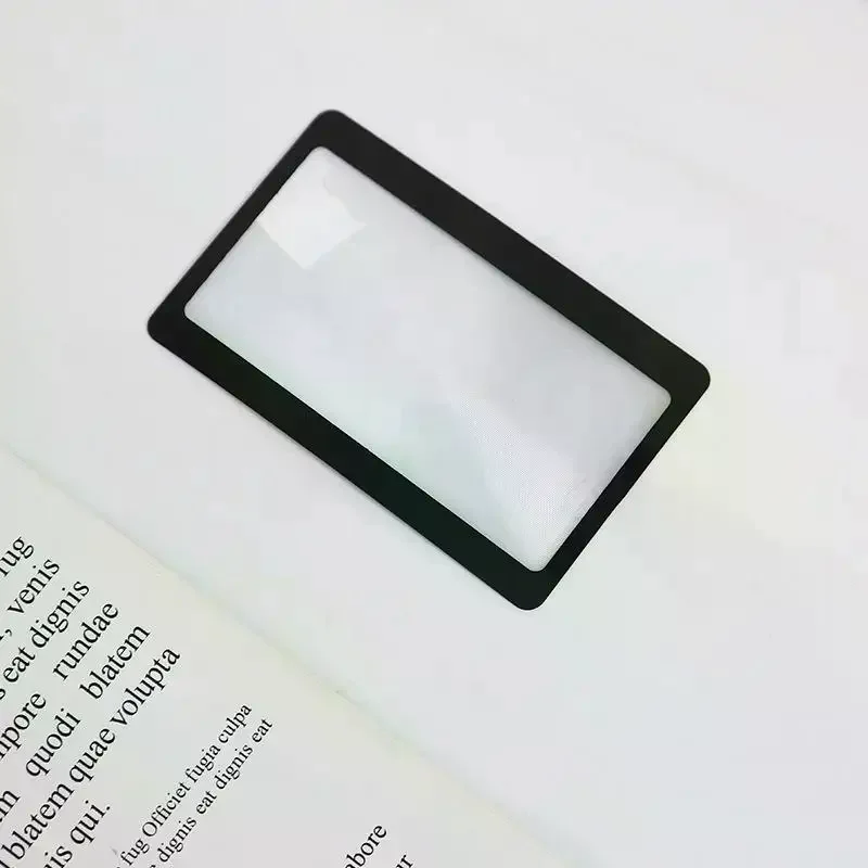2Pcs Portable Card-Sized Magnifiers,Slim Pocket Magnifying Glass For Reading,Hobbies & Close-Up Work,Lightweight & Easy To Carry