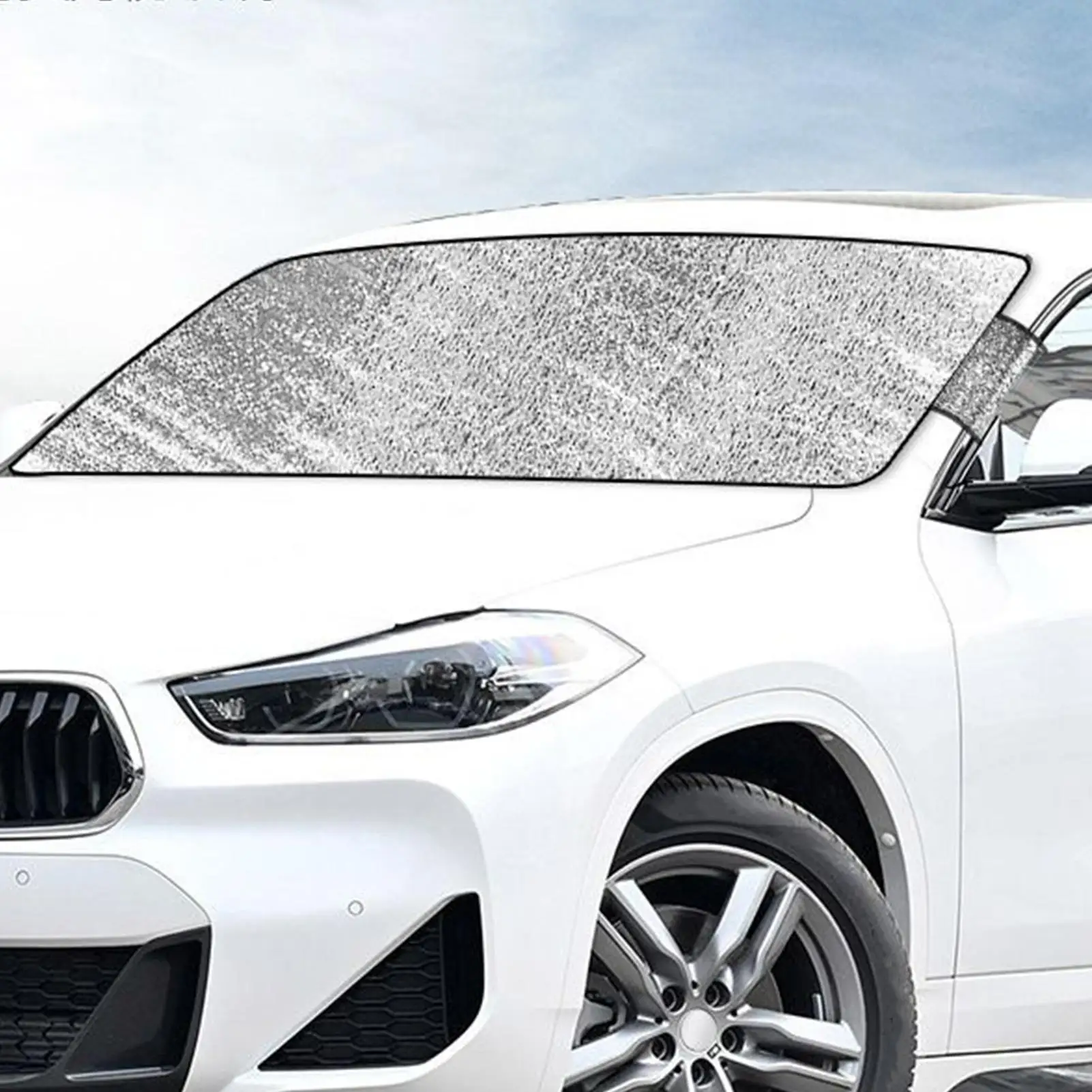 200x70cm Car Window Shades Front Windshield Car Windshield Sun Screen Foldable Screen Heat Resistant UV Protection For Outdoor