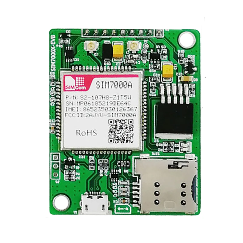 

SIMCOM SIM7000A Breakout Board SIM7000 Development B2/B4/B12/B13 NB-IoT Module LTE CAT-M1(eMTC) GNSS GPS GLONASS for American