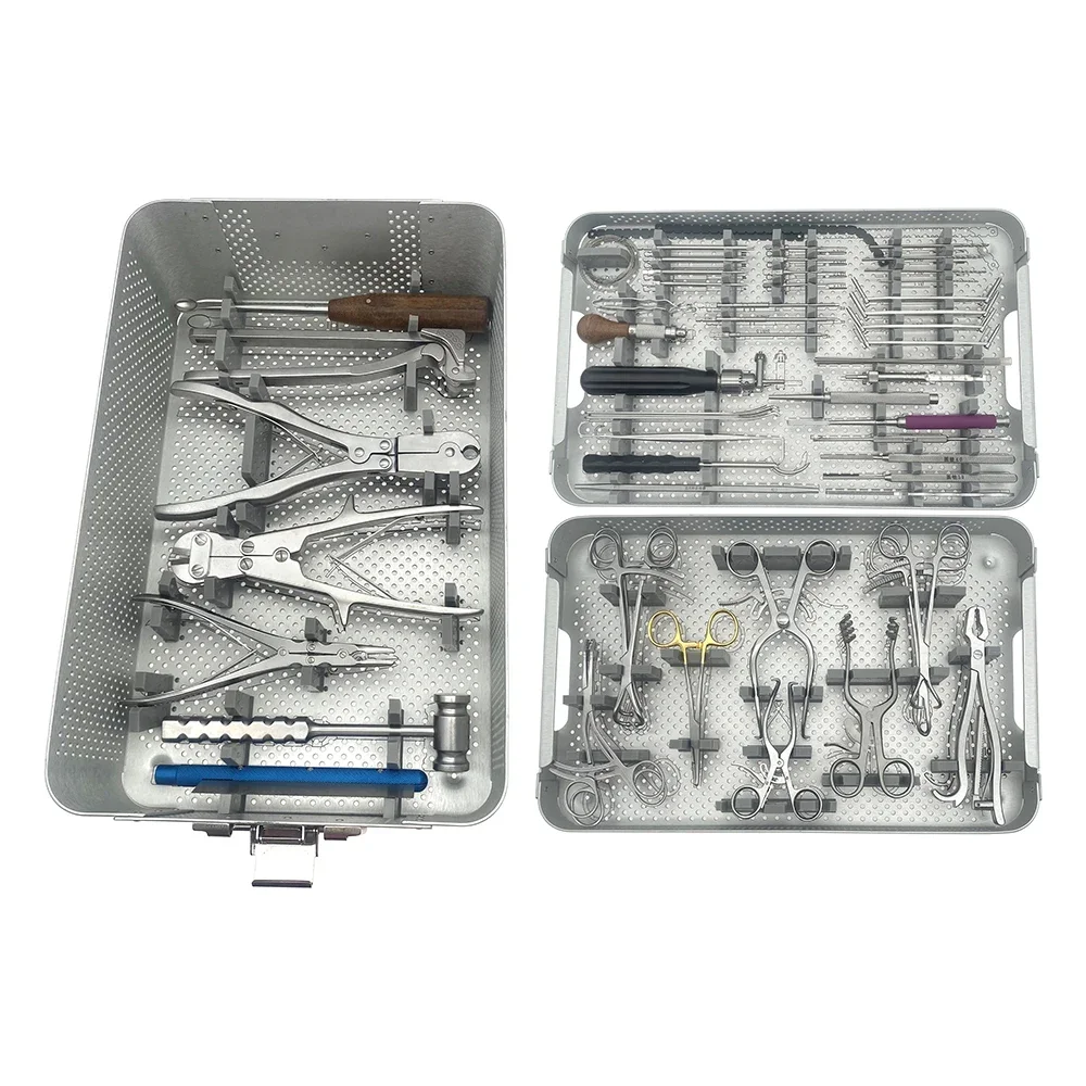 Stainless Steel Orthopedic Locking Plate Surgical Instrument Kit For Small Animal Bone Surgery