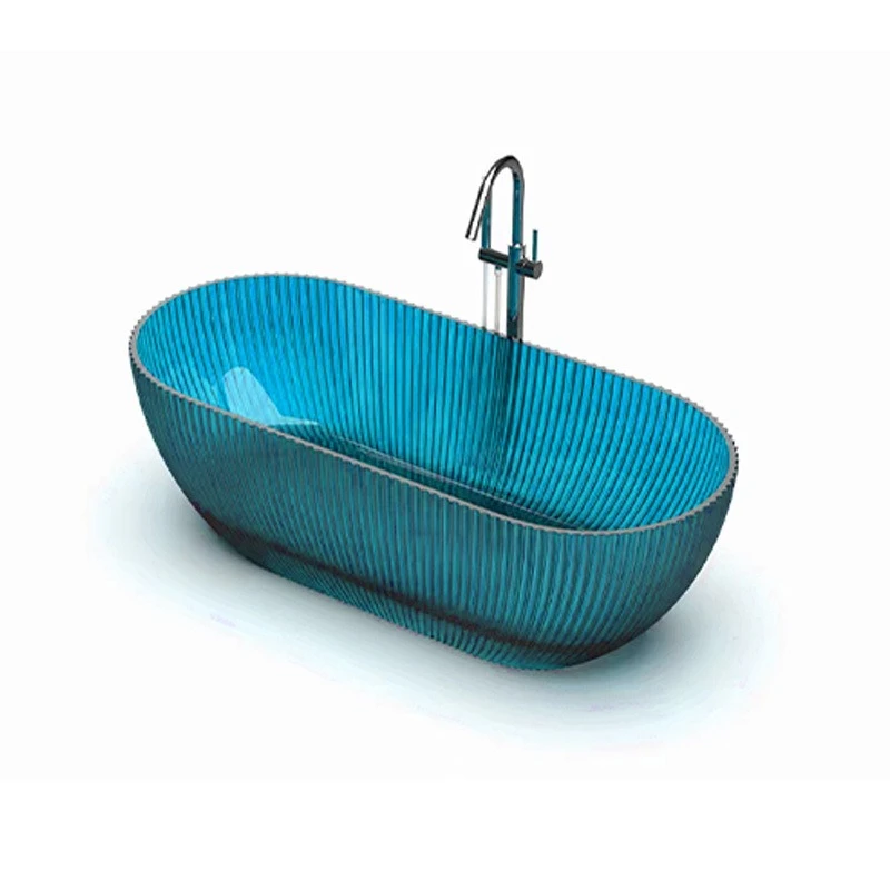 Resin transparent bathtub, home hotel B & B freestanding