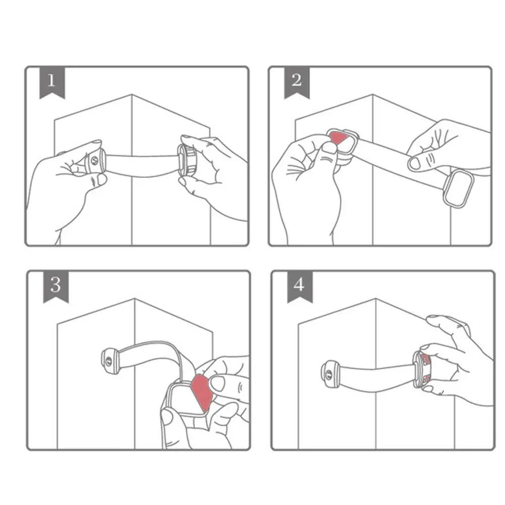 Sin herramientas de perforación ABS puerta de nevera gabinete cajón caja armario cerradura de seguridad para niños cerradura de gabinete Anti-Clip protección de manos bebé