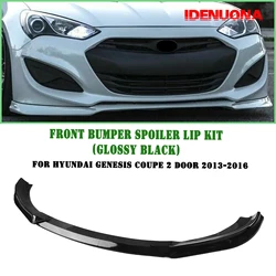 For Hyundai Genesis Coupe 2 Door 2013-2016 Front Bumper Spoiler Lip Carbon Fiber Look/Gloss/Matte Black Lower Splitter Protector