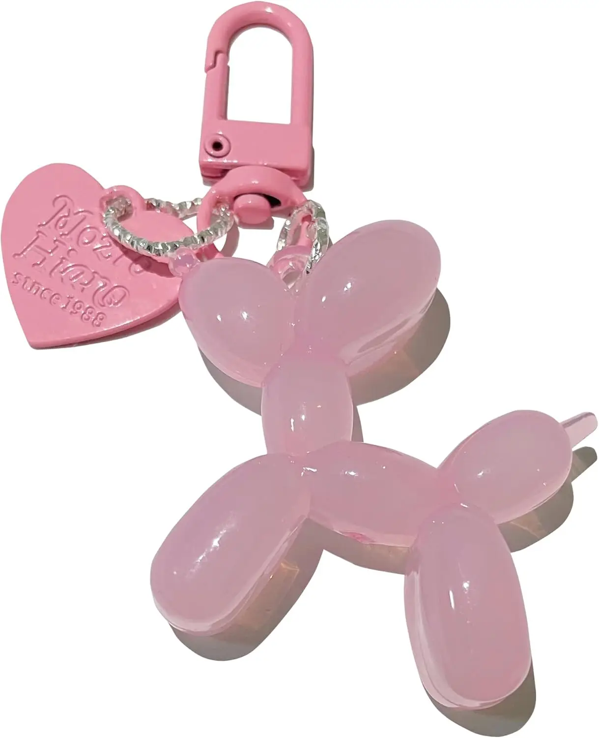 

Cute Jelly Balloon Dog Keychain for Women Girls Bag Charm Accessory for Car Purse Backpack
