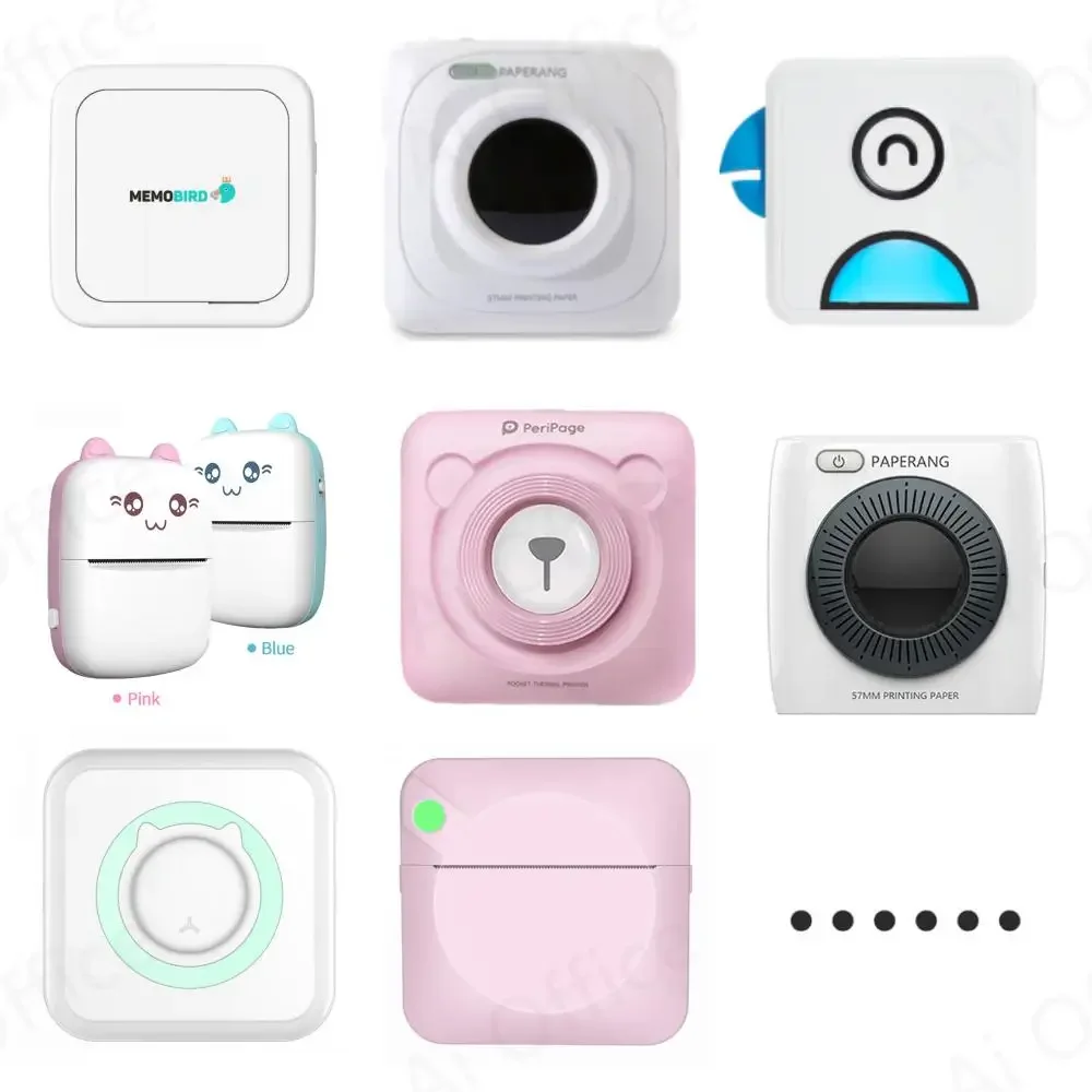 6 Color Self-Adhesive Thermal Paper Printable Sticker Label Paper Clear Print For Peripag Poooli Papeang Printer For Phone Photo