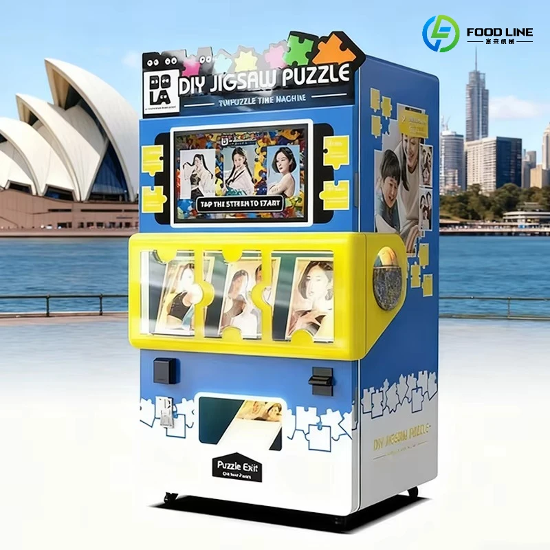 FL Wholesale Jigsaw Vending Machine DIY Puzzle Photo Vending Machine Coin Credit Card  Auto Puzzle Machine  Customized