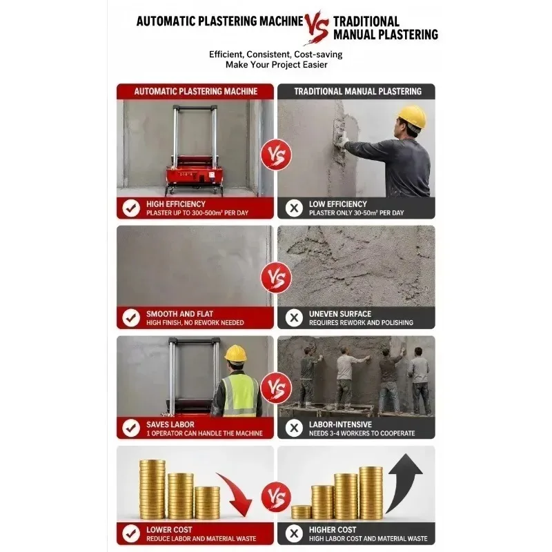Automatic Mortar Spray Machine Wall Cement Spraying Plastering Machine Wall Plastering Machine for Wall Cement