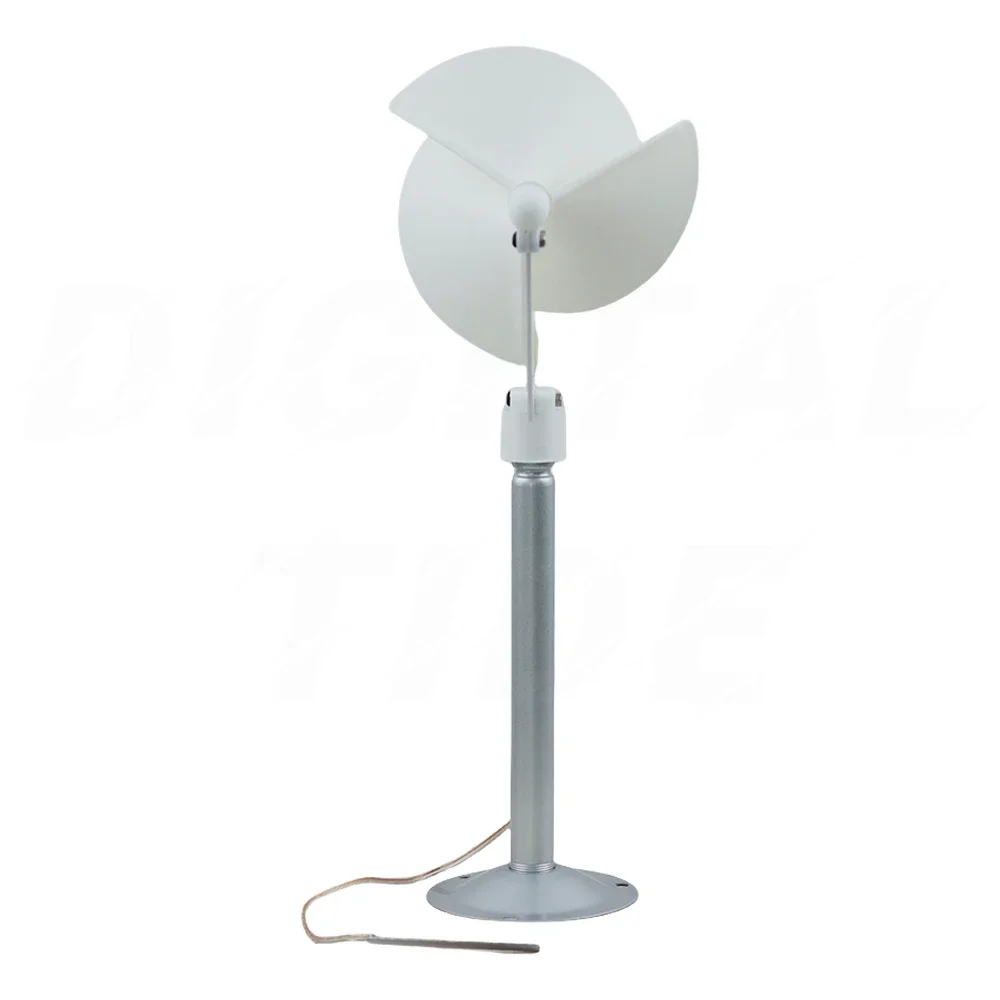 Small wind turbine generator micro spiral Akimi rose shaped model with gentle breeze start-up