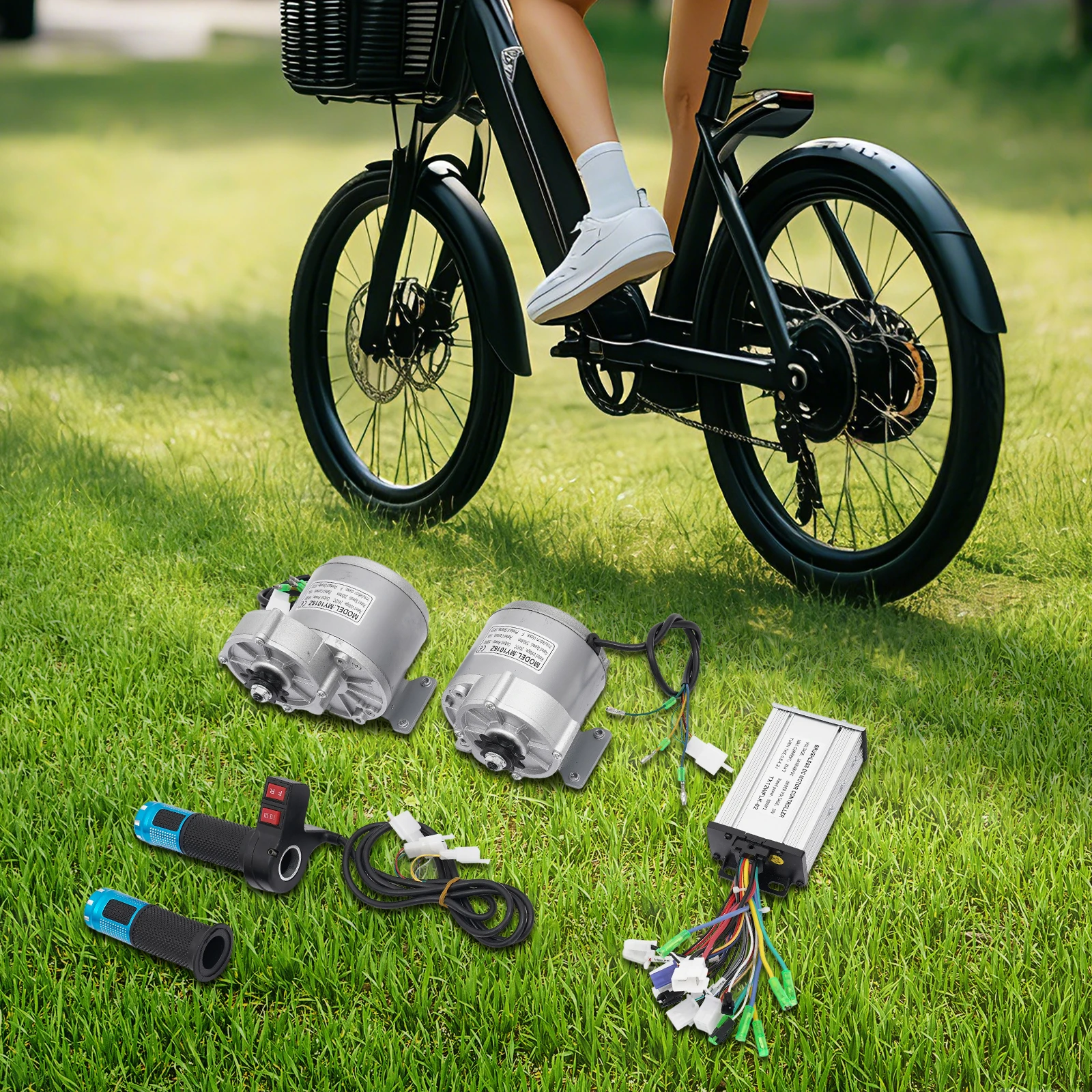 

Комплект для переоборудования в электропривод, набор для конвертации мотора с реверсом и дросселем для переоборудования небольших ручных тележек