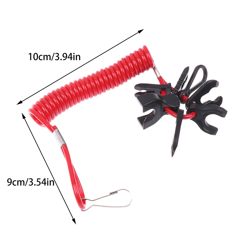 1Pc Outboard Engine Motor Kill Stop Switch ABS/nylon rope/TPU Lanyard  Kill Switch Universal 7Keys Boat