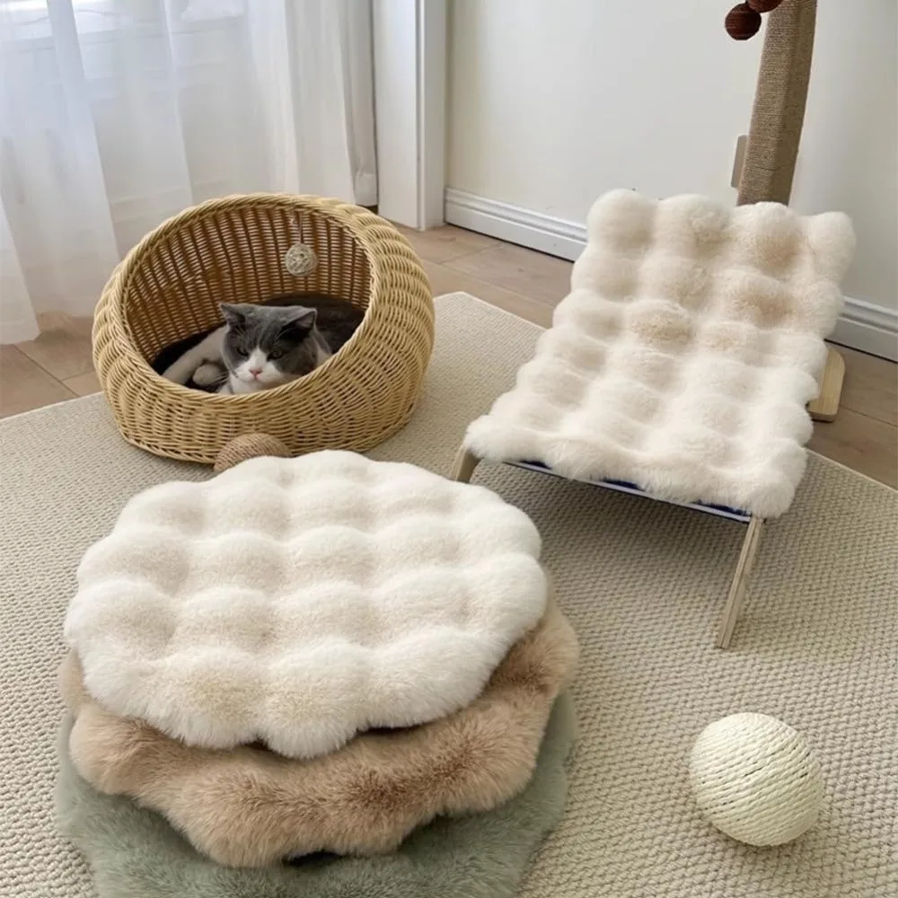 

New Round Cat Mat Non-Slip Bottom Insulation Feature Round Pet Mat Washable Pet Cushion Pad