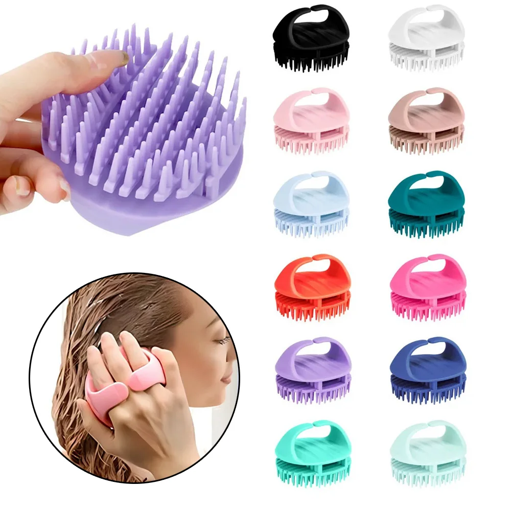 1PC Silicone Shampoo and Massage Comb - Suitable for dry and wet use, gentle and non irritating - Essential Comb