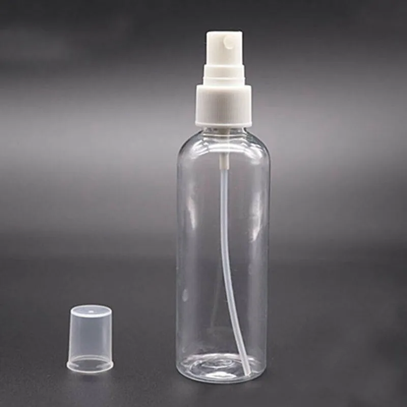 EAS-25PCS Frasco de spray vazio 100ml para viagem frasco recarregável de perfume de plástico transparente