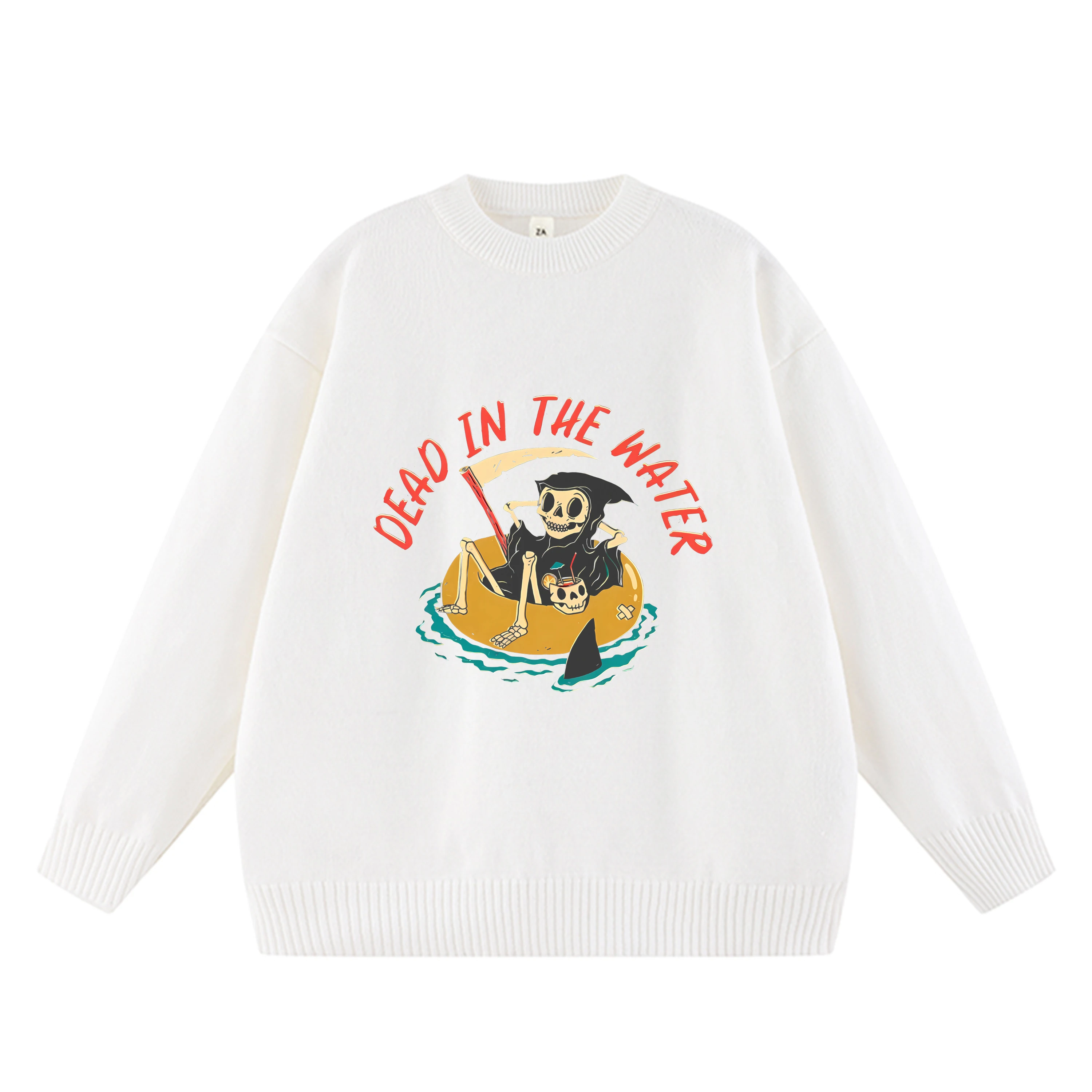 

Fashionable new skull print men's and women's casual warm men's long sleeves hot selling