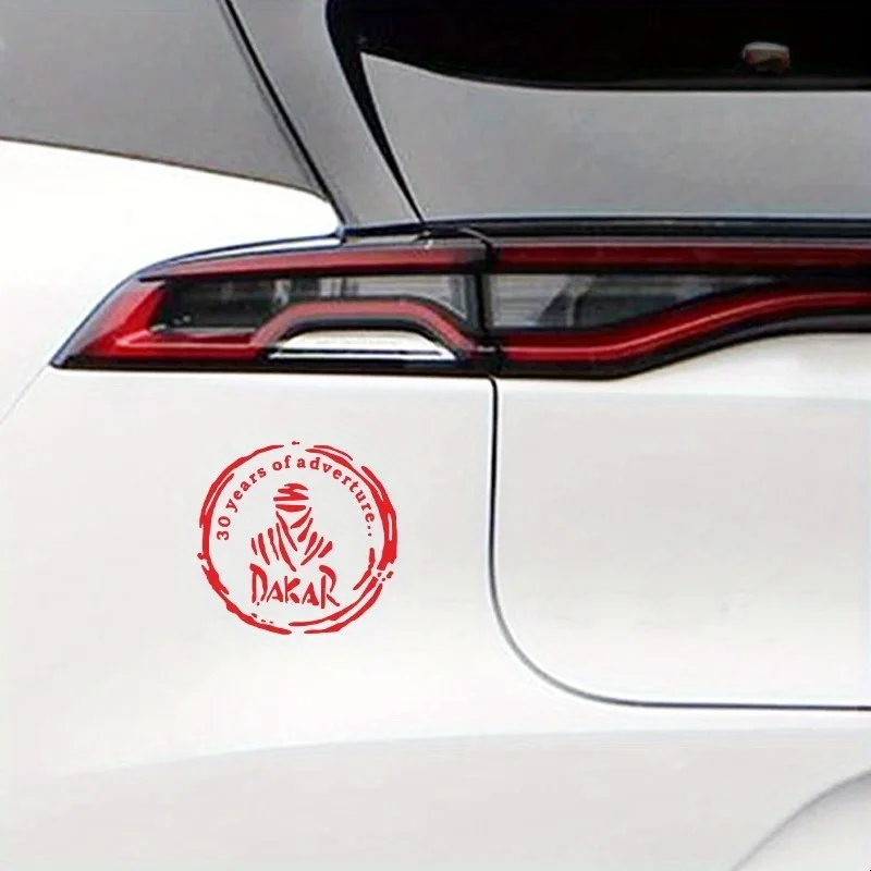 1PC Dakar Rally Waterproof Vinyl Sticker Car Motorcycle Decal Offroad Racing Fan Auto Tuning Bumper Window Exterior Decor view 5