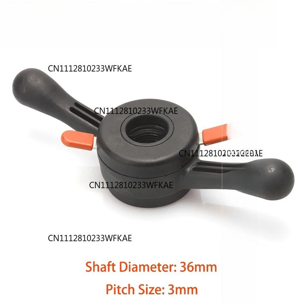 36Mm × 3mm pitch quick release, nut rigid plastic material, for wheel balancers