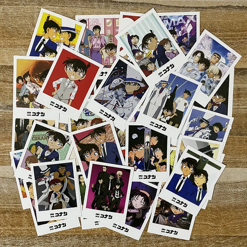 Detective Conan-Tarjetas de Anime de Jimmy Kudo LOMO, tarjetas de papel hechas a mano, sesión fotográfica, colección de fanáticos, tarjeta postal