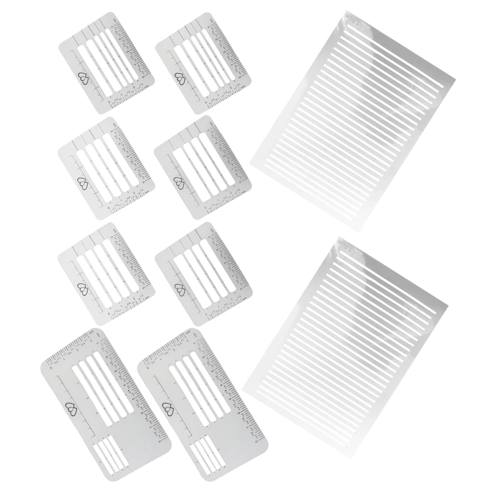 1Set Book Letter Format Template - Reusable Plastic Line Drawing Stencil Guide for Consistent Lettering in Invitations Cards and