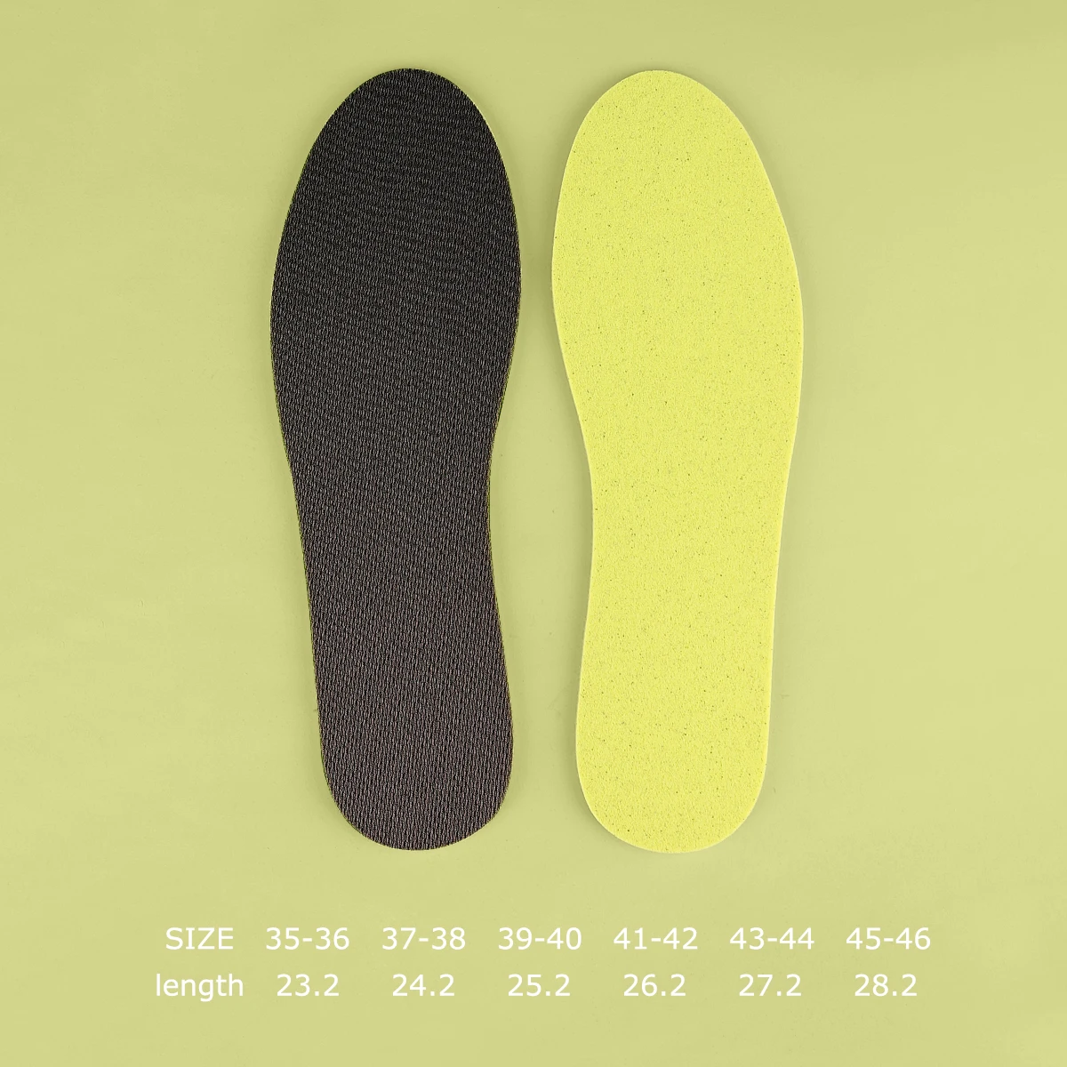 Männer Frauen Unisex Sport Schuheinlagen BlackSoft Atmungsaktive Deodorant Stoßdämpfung Pads für kräftiges Gehen Lauftraining – Detail 10