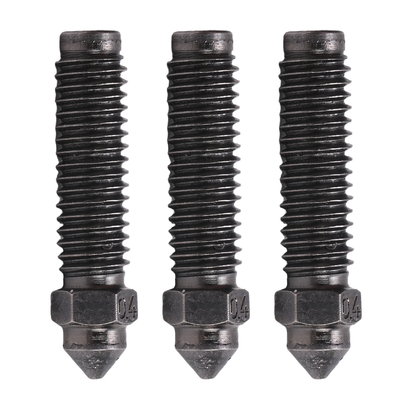 

3Pcs 0.4mm 3D Printer Nozzle Replacement for Elegoo Centauri 3D Printer Hardened Steel Hotend Nozzle