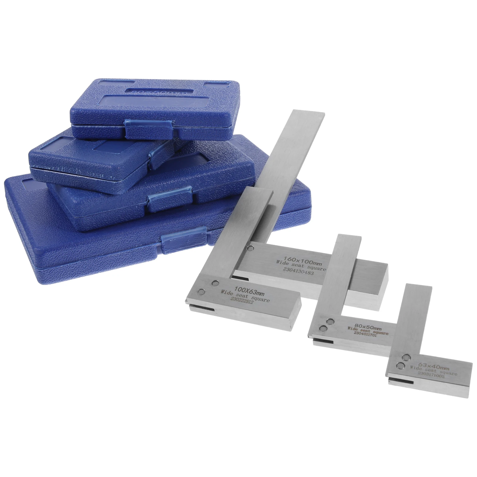 1 conjunto de régua quadrada para carpintaria, régua quadrada em forma de l de 90 graus para maquinista de precisão, ferramenta de aço para engenheiro, régua para carpintaria