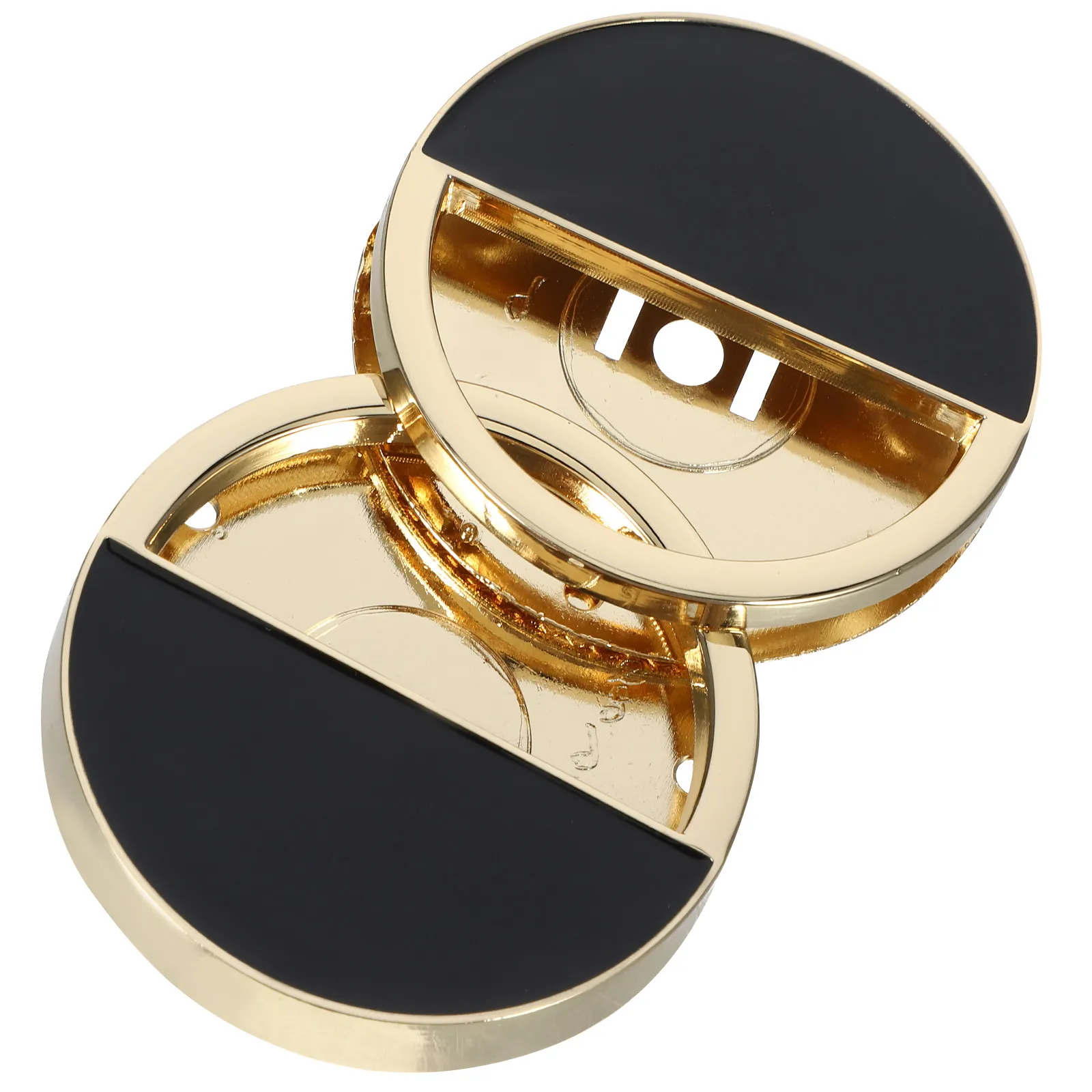 2Pcs Metal Bag Locks Zinc Alloy Round Hollow DIY Buckle Set Decorative Handbag Accessories Closure Craft Projects
