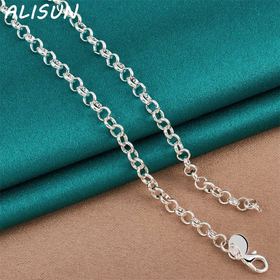 

ALISUN 925 Sterling Silver 48cm Roman Numeral Necklace For Women Creativity Gifts Street All-match Party And Daily Wear
