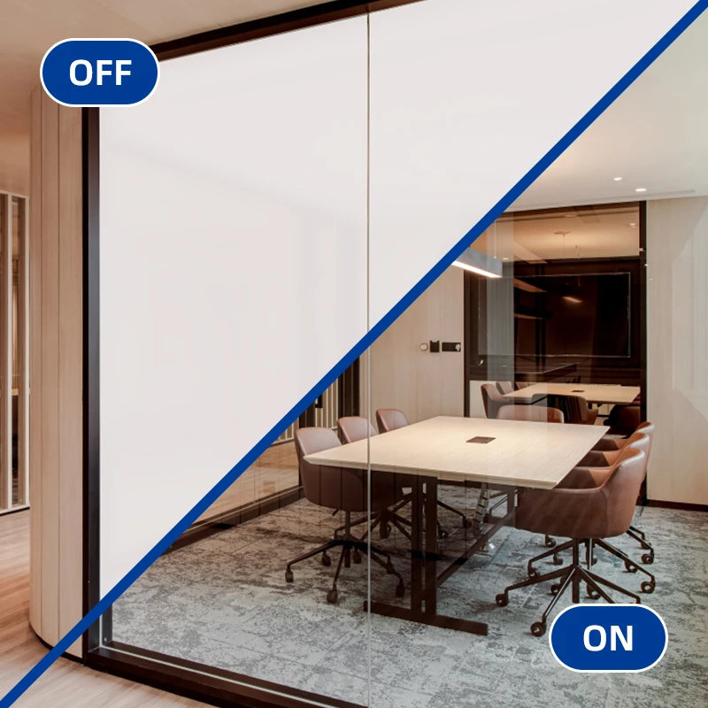 Premium switchable glass PDLC dimming smart film, specifically designed for architectural decoration