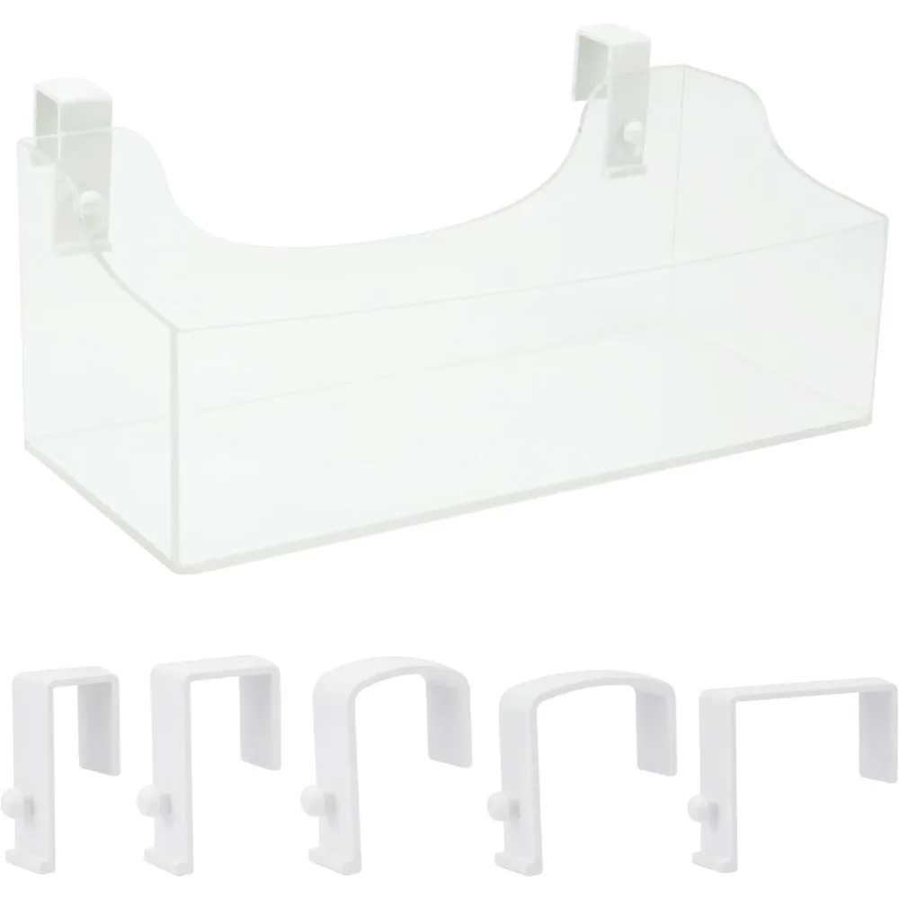 

Acrylic Hanging Bedside Shelf - Multiple Purpose Bedside Caddy For Bed/Bunk Bed,Cubical Wall Shelf Storage Organizer File Holder