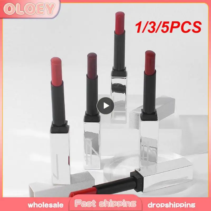 1/3/5pcs matten Lippenstift dauerhafte Anti-Transfer natürlichen Lippenstift verschiedene Farben tragen erfolgreich farbe chten Lippenstift Lippenstift