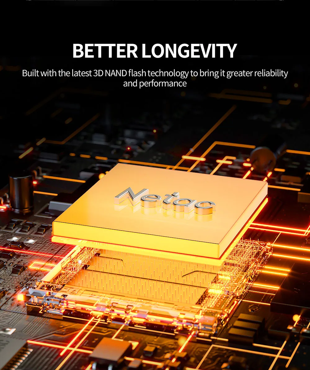 Netac SSD 1TB 2TB SSD NVMe M2 4TB 512GB PCIe 4.0 X4 M.2 2280 Festplatte Interne Solid-State-Laufwerke NVME SSD für PS5 Laptop NV7000t – Detail 7