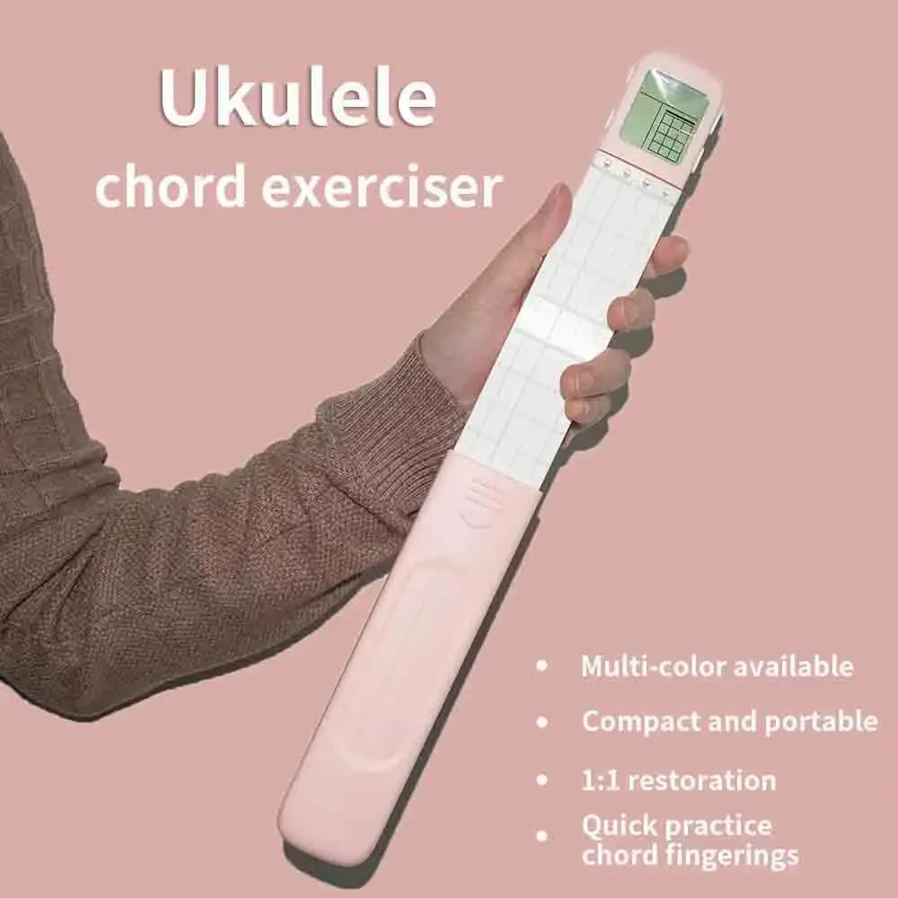 

Ukulele chord exerciser Thumb Guitar Pocket Staff Pocket Beginner Guitar Musical Fretboard Practice Tool Pocket Guitar Portable