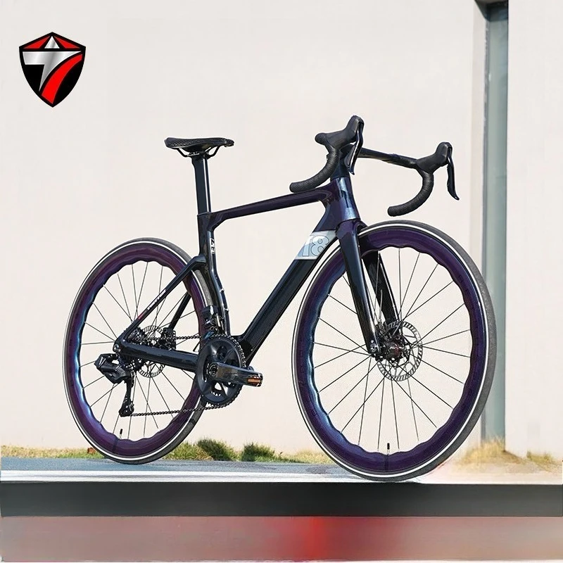 

Электронная система переключения передач TWITTER T8ET EDS TX7100-24Speed, карбоновый шоссейный велосипед T800 с гидравлическими дисковыми тормозами.