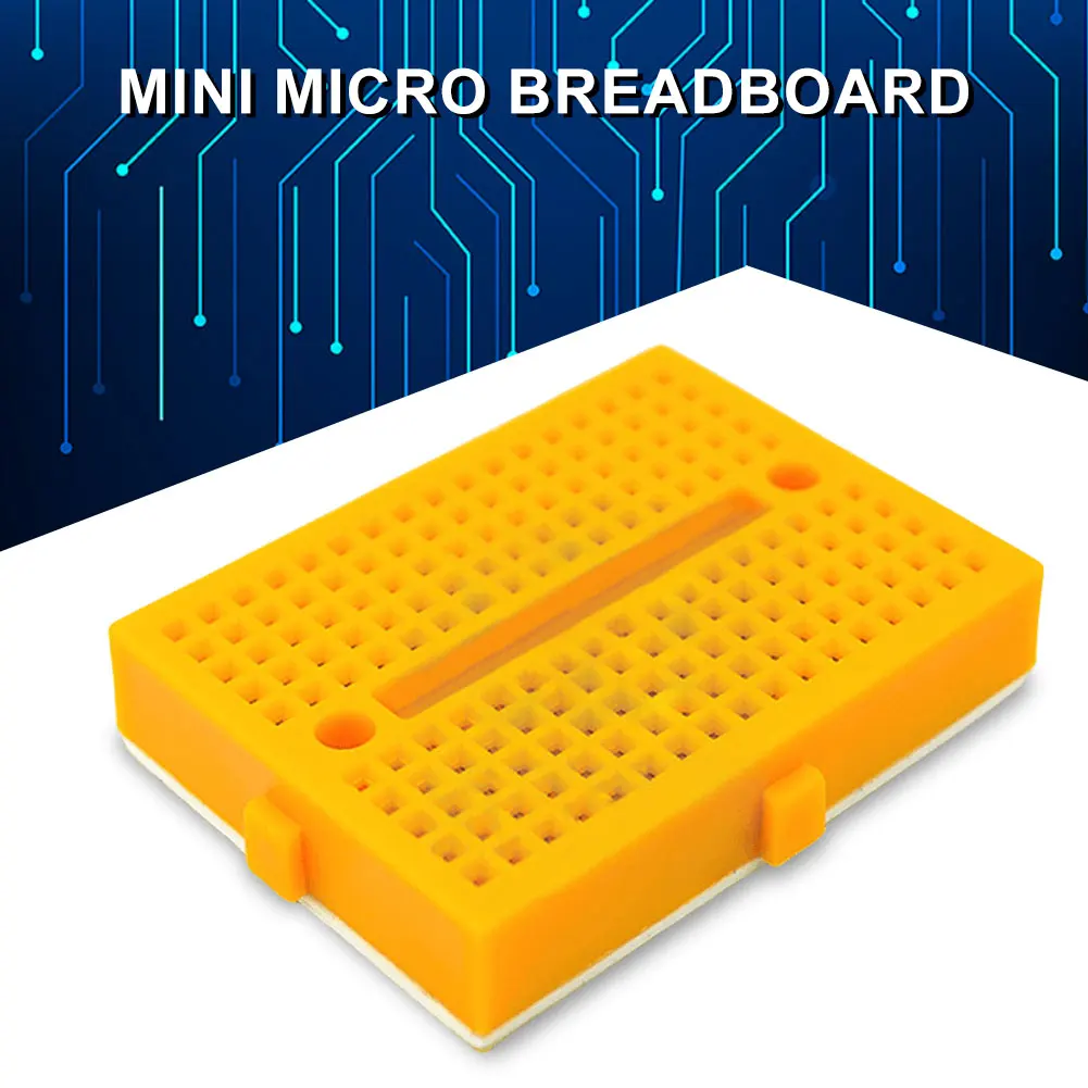 SYB-170 Mini Solderless Prototype Breadboard 170 Holes Cable Bread Board 35x47mm for Diy Kit