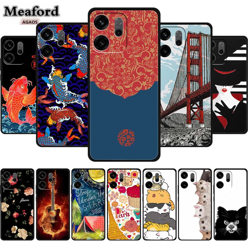 3D Phone Case For Oppo Reno14 F TPU Soft Back Cover Fashion Cool Designed Shield for Funda Reno14F 14 F Luxury Silicone Case