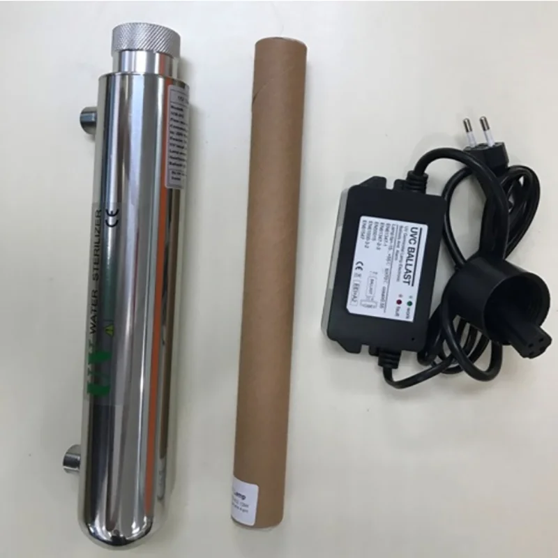16w 2GPM  Full Set Uv Light Water Purifier Treatment Kit for 7 LPM Water Flow Rate