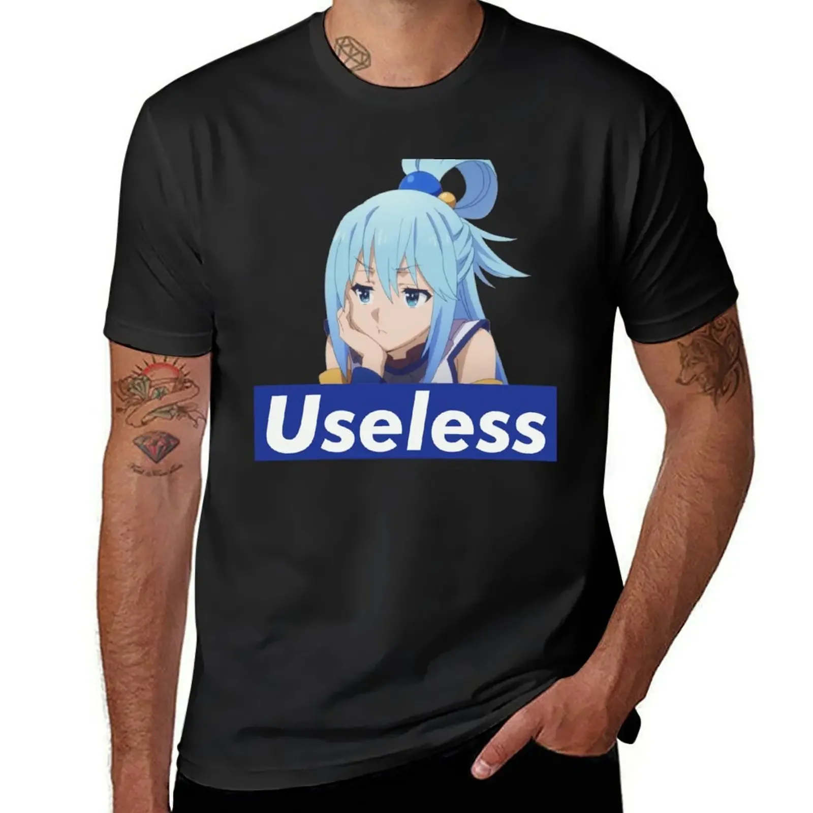 Useless Aqua T-Shirt cheap stuff Short sleeve tee t shirts men