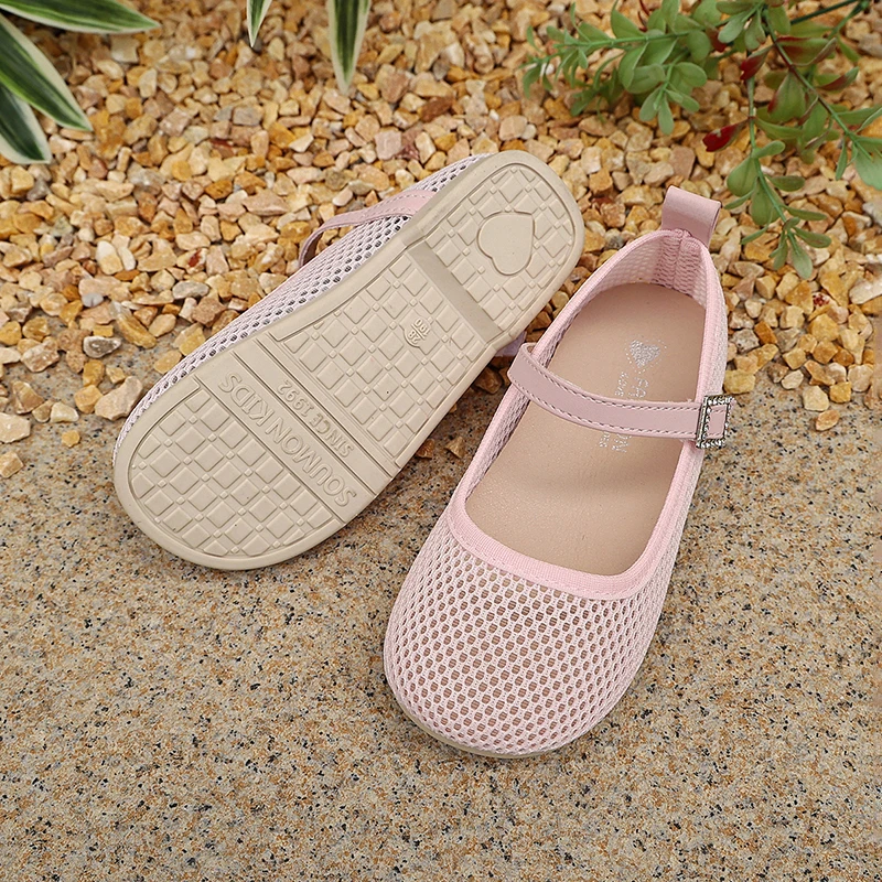 Picture 7: New Toddler Girls Mesh Mary Jane Shoes, Breathable Hollow Out Soft Sole Flats Kids Footwear for Daily, School, Party, Summer