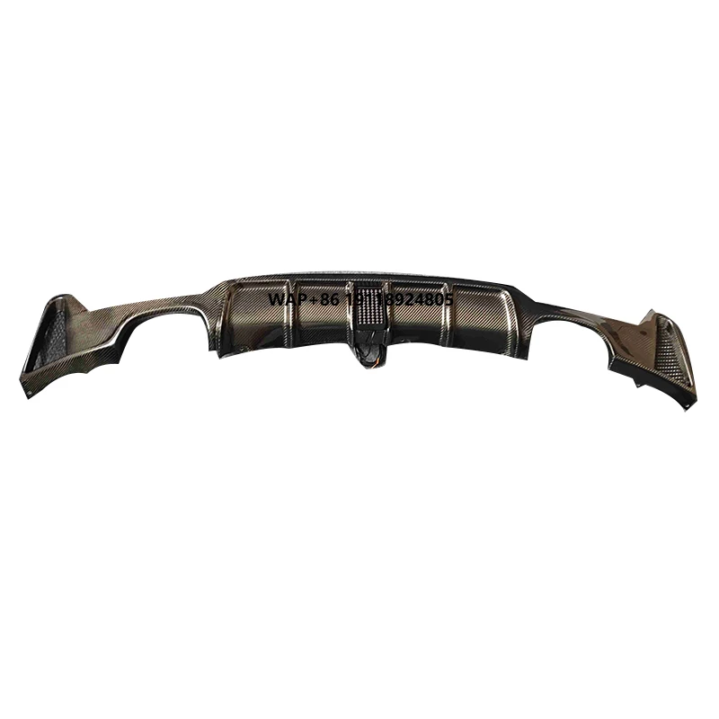 

High Quality Carbon Fiber Dual Exhaust Tips Rear Bumper Diffuser with LED MP Style for 4 Series F32 F33 F36 2014-2019